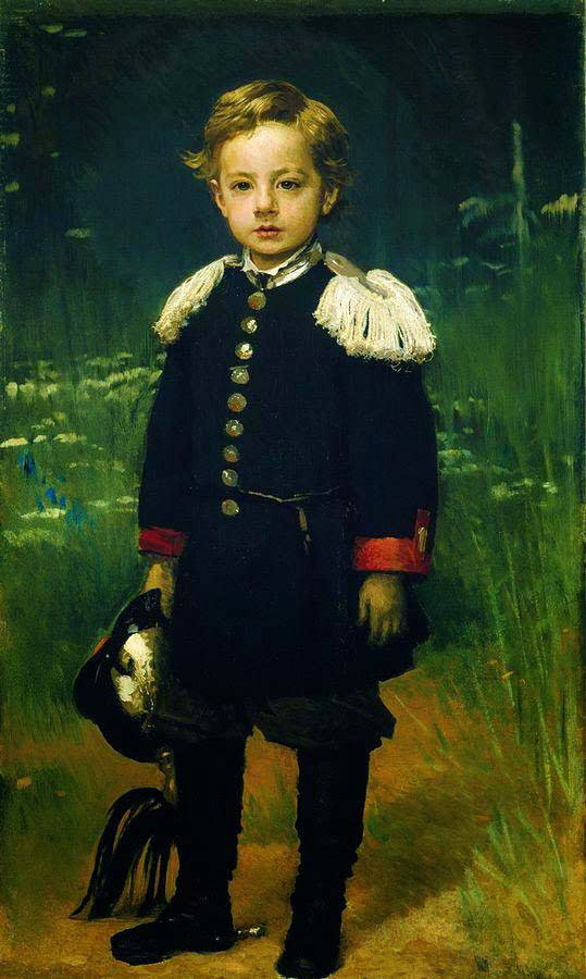 portrait of sergei kramskoy the artist's son